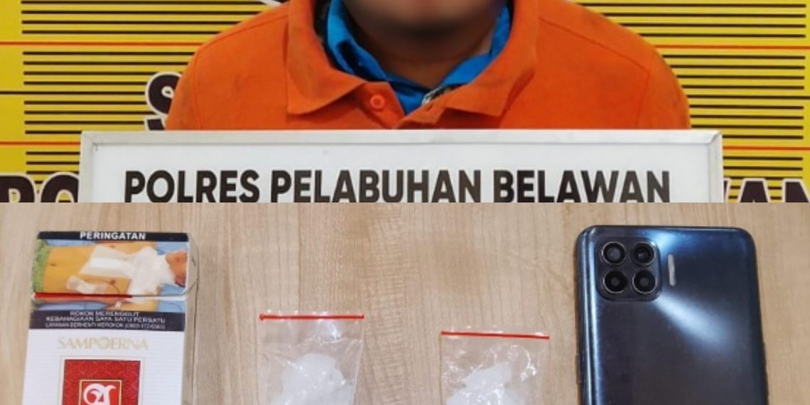 Sat Narkoba Polres Pelabuhan Belawan Tangkap Pengedar Sabu di Belawan I