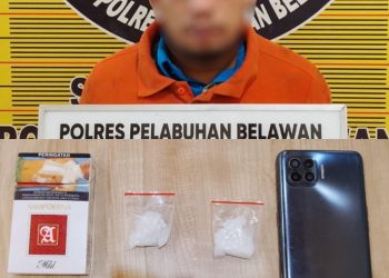 Sat Narkoba Polres Pelabuhan Belawan Tangkap Pengedar Sabu di Belawan I