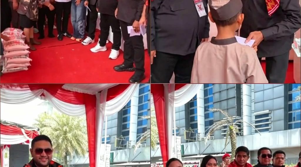 Ribuan Massa Hadiri Peresmian Kantor DPD GRIB JAYA Sumatera Utara, 450 Anak Yatim Terima Santunan