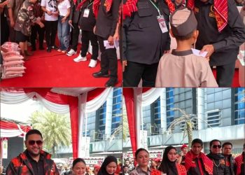 Ribuan Massa Hadiri Peresmian Kantor DPD GRIB JAYA Sumatera Utara, 450 Anak Yatim Terima Santunan