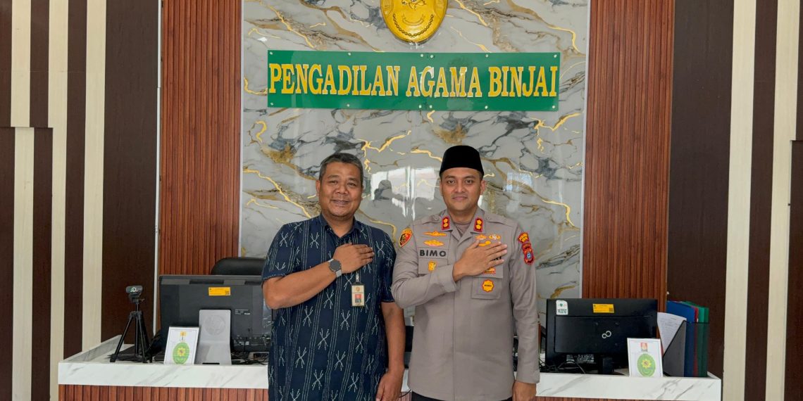 Kapolres Binjai Bersama PJU Jalin Sinergi dengan Ketua Pengadilan Agama Binjai