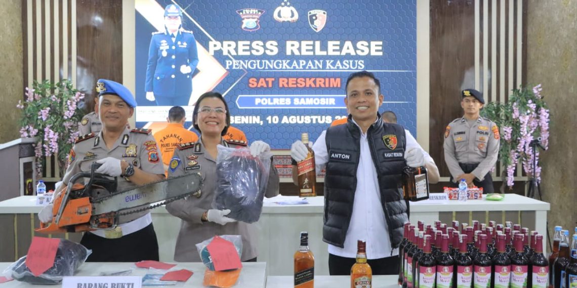 Sat Reskrim Polres Samosir Ungkap 7 Kasus Jadi Perhatian Publik