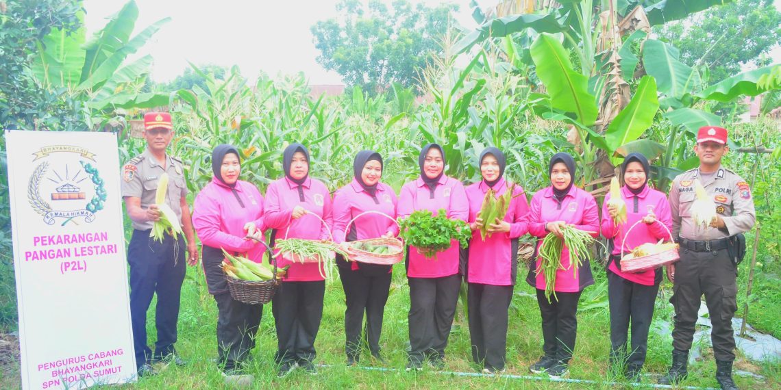 P2L Ketapang Bhayangkari SPN Hinai Dukung Ketahanan Pangan Berkelanjutan