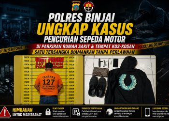 Polres Binjai Ungkap Kasus Pencurian Sepeda Motor Di Parkiran Rumah Sakit & Tempat Kos-Kosan, Satu Tersangka Diamankan Tanpa Perlawanan
