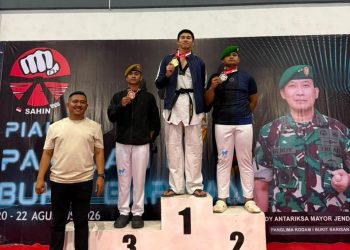 Personel SPN Polda Sumut Raih Juara I Taekwondo Piala Pangdam I Bukit Barisan