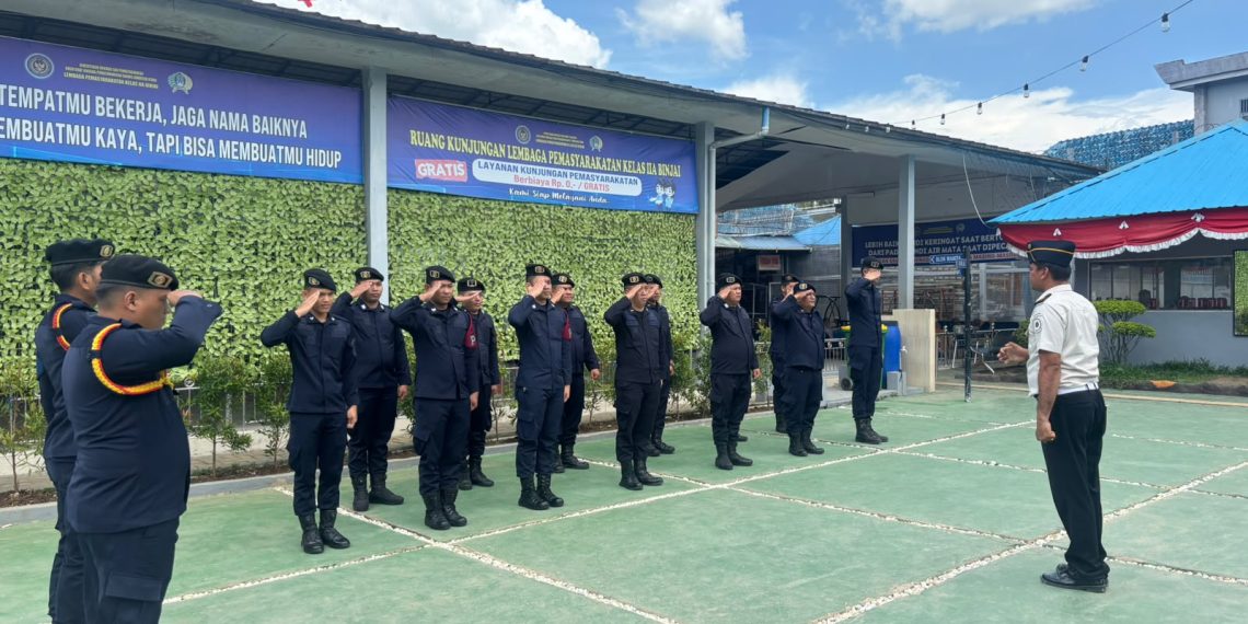 Ka KPLP Lapas Binjai Pimpin Apel Regu Pengamanan, Pastikan Kesiapsiagaan dan Disiplin Petugas