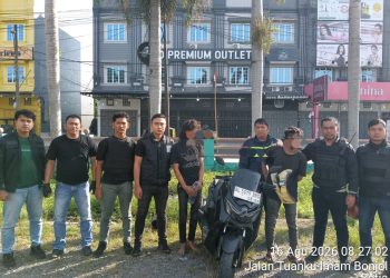 Dua Orang Residivis Warga Aceh Di Amankan Oleh Tim Sus LIBAS Polres Binjai, Diduga Pelaku Tindak Pidana Curanmor, Satu Unit NMAX Disita Polisi.