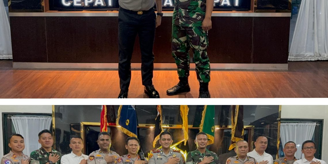 Perkuat Sinergitas TNI-Polri, Kapolres Binjai Bersama PJU Silaturahmi ke Mako Yonif Raider 100/PS.