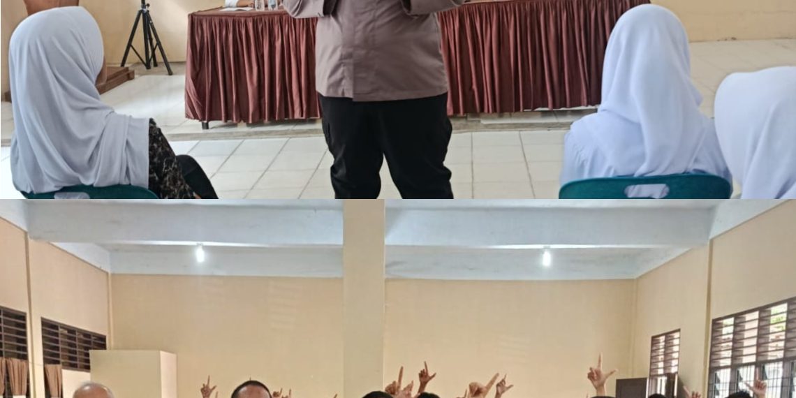 Polri Hadir di Sekolah, Sat Binmas Polres Langkat Edukasi Pelajar Cegah Pergaulan Bebas dan Gangguan Kamtibmas