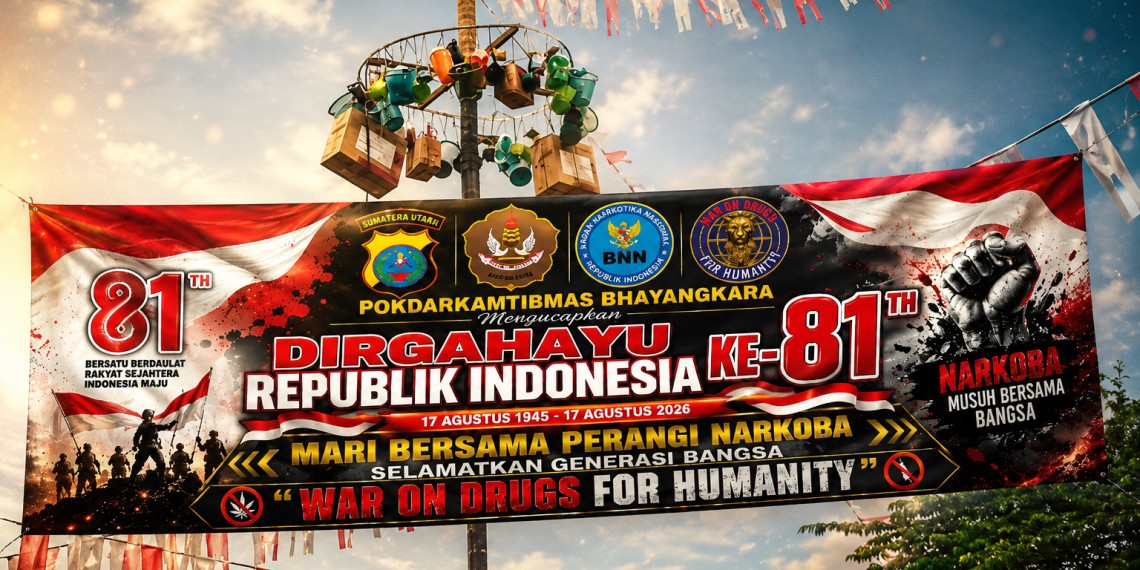 Semarak HUT RI KE-81, Sembrenget Crew Gelar Perlombaan Rakyat di Binjai Timur