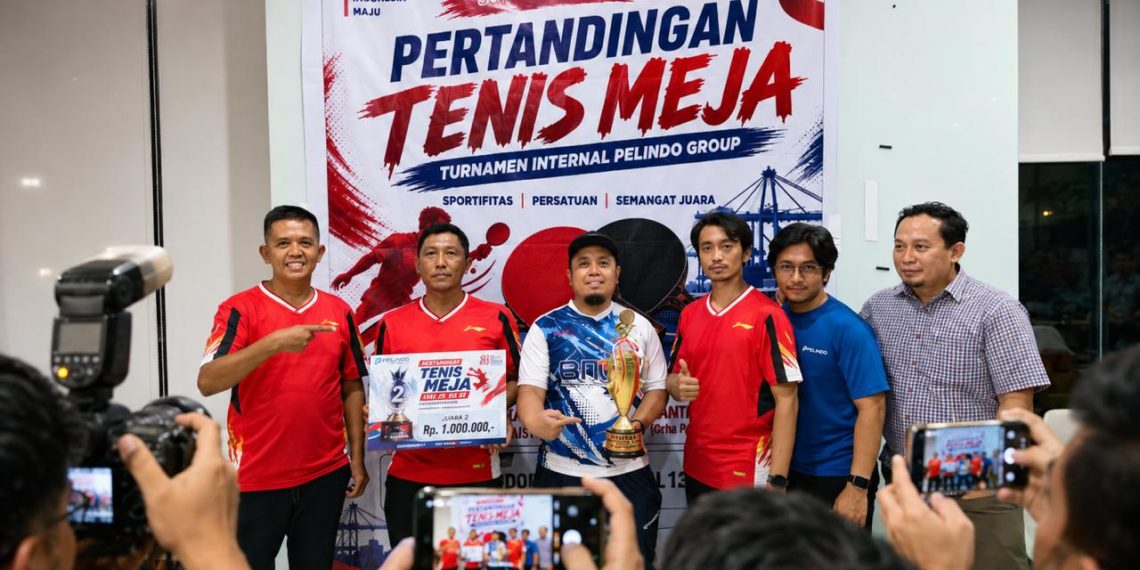 Semangat Kemerdekaan di Meja Pingpong: BNCT Sabet Juara II Pertandingan Tenis Meja Pelindo Group