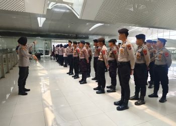 Penerbangan Terdampak Erupsi Anak Krakatau, Polda Sumut Siagakan 108 Personel di Kualanamu Layani Penumpang
