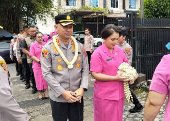 KAPOLRESTABES MEDAN KUNJUNGI POLSEK MEDAN HELVETIA, AJAK WARGA PERKUAT KEAMANAN LINGKUNGAN