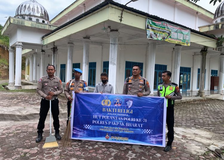 Sambut HUT Lalu Lintas Ke – 71 Sat Lantas Polres Pakpak Bharat Laksanakan Giat Bakkes Dan Baksos.