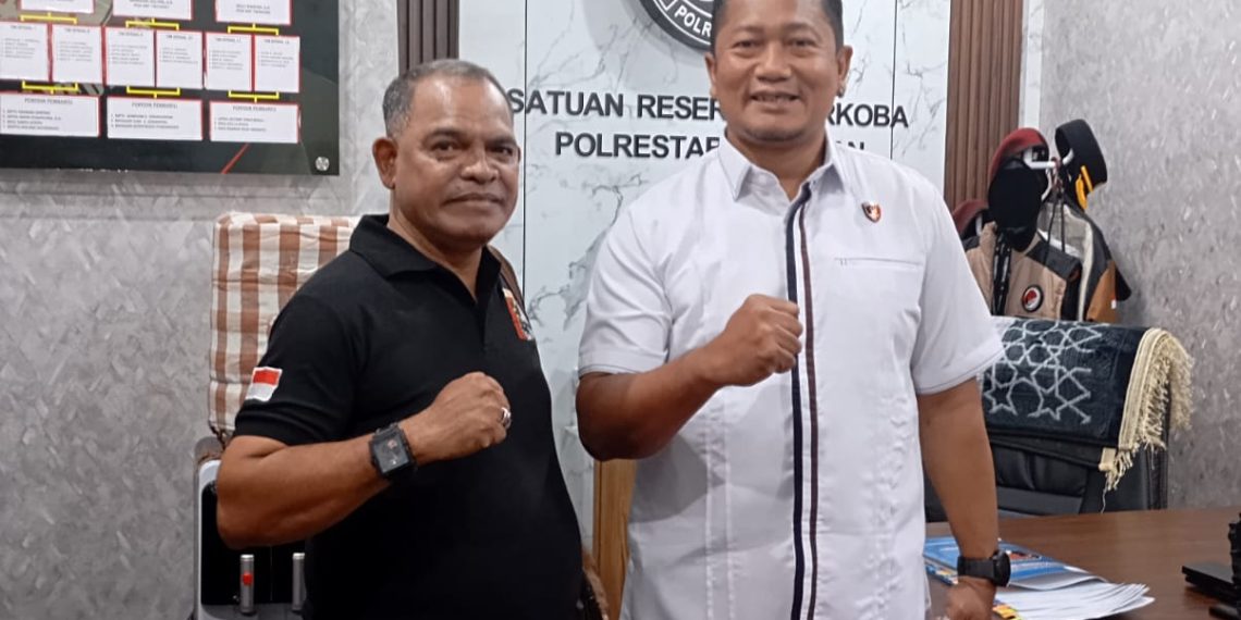 Ketua LSM Maung Silaturahmi dengan Wakasat Narkoba Polrestabes Medan, Bahas Maraknya Peredaran Narkoba