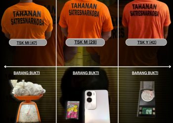 Kapolres Binjai Tidak Pandang Bulu Berantas Narkoba, Tiga Terduga Pelaku Diciduk Polisi.