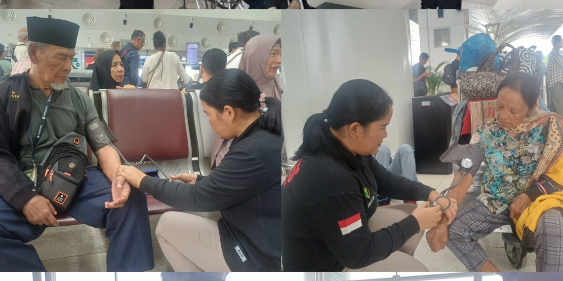 Polda Sumut Beri Layanan Kesehatan bagi Penumpang Terdampak Pembatalan Penerbangan di Kualanamu