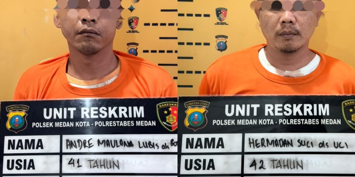 Dua Residivis Curanmor Diciduk Polsek Medan Kota, Polisi Ungkap Jejak Pencurian Lintas Wilayah