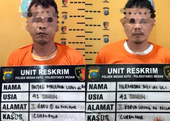 Dua Residivis Curanmor Diciduk Polsek Medan Kota, Polisi Ungkap Jejak Pencurian Lintas Wilayah
