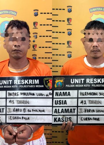 Dua Residivis Curanmor Diciduk Polsek Medan Kota, Polisi Ungkap Jejak Pencurian Lintas Wilayah