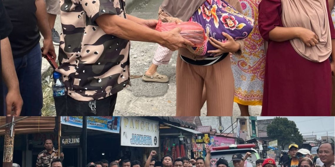 Jumat Berkah, DPC GRIB Jaya Kota Medan Bersama PAC Medan Denai Bagikan 500 Nasi Kotak di Jalan Menteng