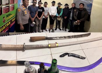 Enam Remaja Diamankan Bawa Sajam dan Molotov, Diduga Hendak Tawuran di Surbakti