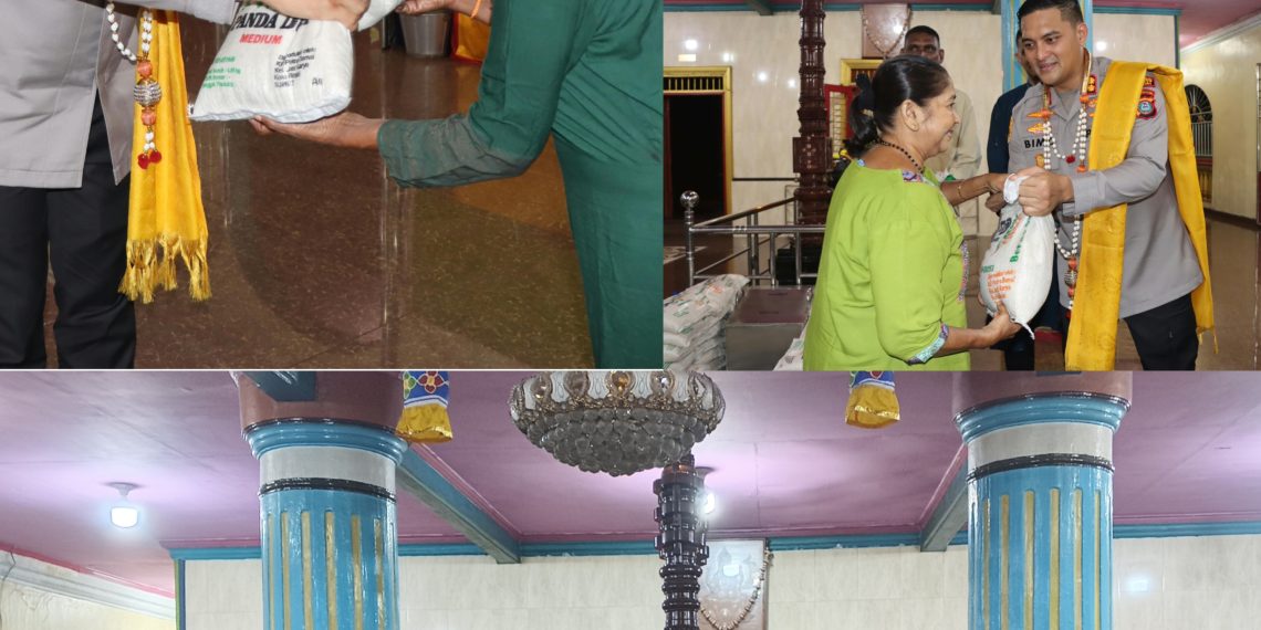 Pererat Toleransi dan Kerukunan, Kapolres Binjai Sambangi Kuil Sri Mariamman