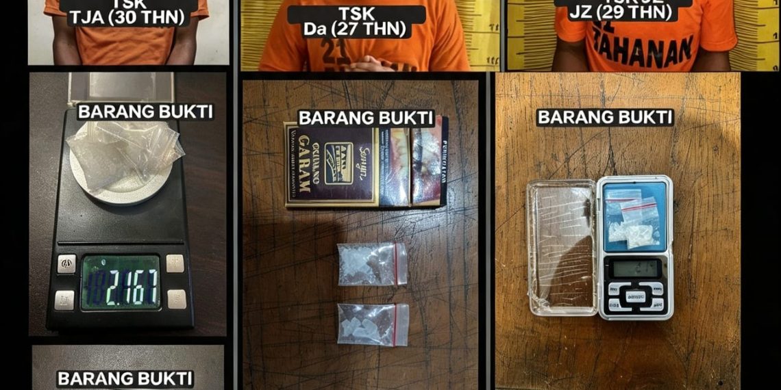 Kapolres Binjai Tegaskan Komitmen Berantas Narkoba, Tiga Pengedar Diamankan dengan 6,82 Gram Sabu