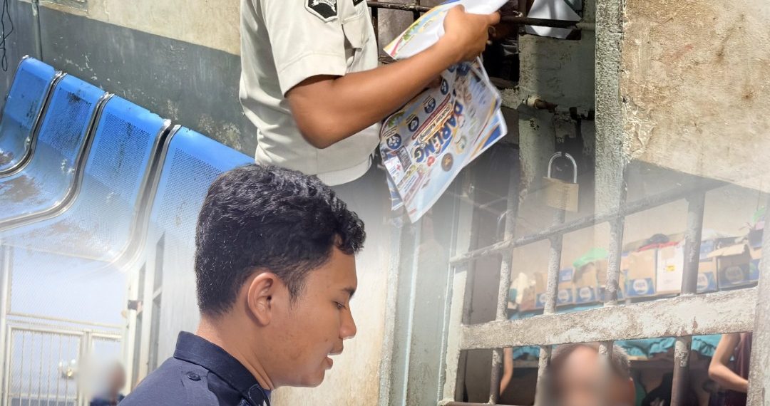Rutan Kelas IIB Tanjung Pura Laksanakan Sosialisasi dan Pembagian Brosur Aspirasi kepada Warga Binaan di Setiap Blok Hunian