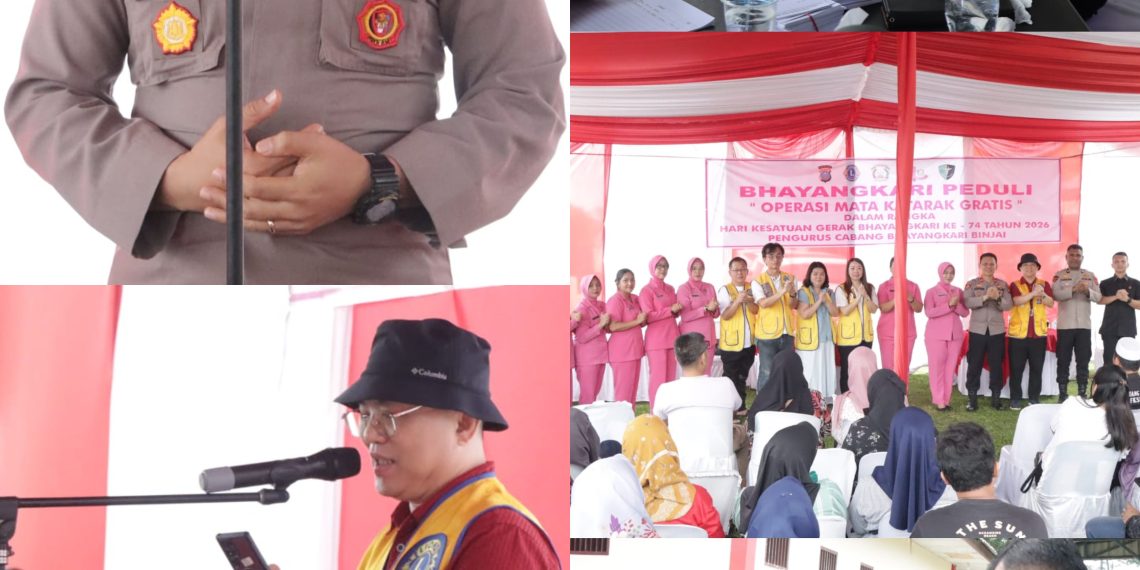 Polres Binjai dan Lions Club Bantu Masyarakat, Gelar Operasi Katarak Gratis Sambut HKGB Ke-74