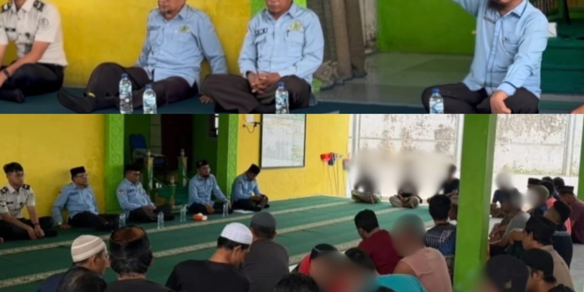 PEMBINAAN KEROHANIAN WARGA BINAAN RUTAN TANJUNG PURA GELAR TAUSIAH BERSAMA PENYULUH AGAMA DARI KEMENAG KAB.LANGKAT