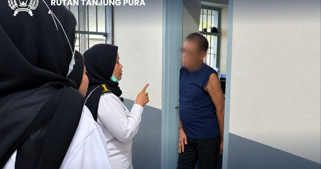 Pemeriksaan Kesehatan Rutin Warga Binaan Rutan Tanjung Pura Gencarkan Program Dokter Keliling ,Langsung ke Blok Hunian di Musim Penghujan
