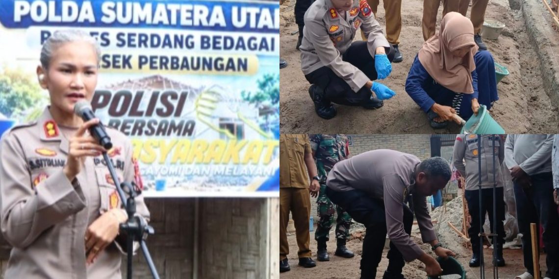 Wujud Nyata “Polisi Bersama Masyarakat”, Polres Sergai Lakukan Bedah Rumah Seorang Bilal Mayat di Perbaungan
