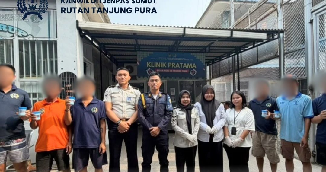 Rutan Tanjung Pura Kembali Gelar Tes Urine Berkala bagi Warga Binaan Seluruh Peserta Dinyatakan Negatif Narkotika