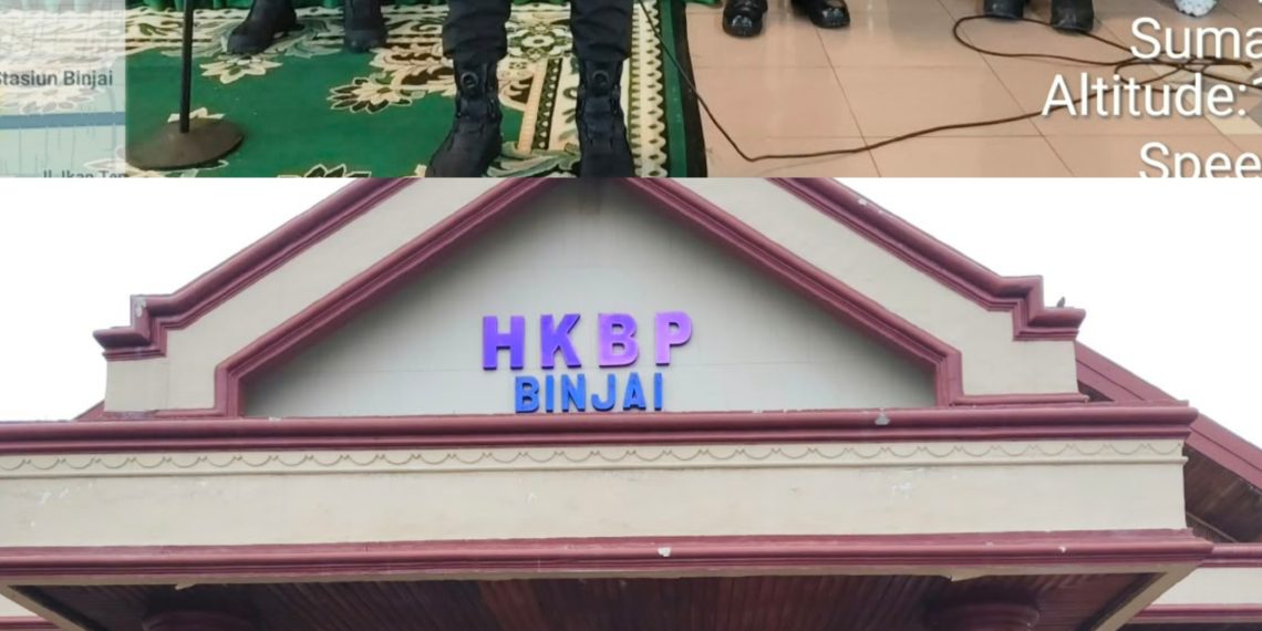 Minggu Kasih, Kapolres Binjai Hadir Berikan Rasa Aman bagi Jemaat HKBP