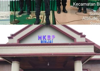 Minggu Kasih, Kapolres Binjai Hadir Berikan Rasa Aman bagi Jemaat HKBP