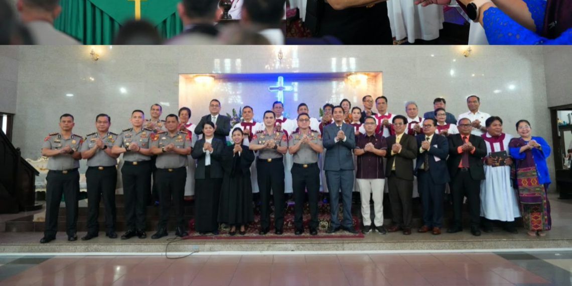 Minggu Kasih di Gereja HKBP Sudirman, Kapolda Sumut Ajak Masyarakat Perangi Narkoba dan Jaga Kamtibmas