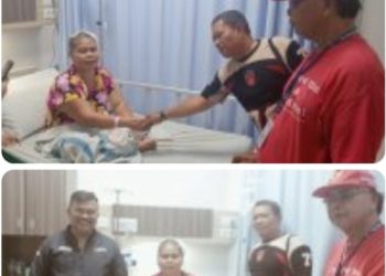 Ketua FORWAKA Medan Irwansyah Ginting Hadirkan Penguat Hati, Jenguk Istri Edison Harianja Pasc operasi Kanker
