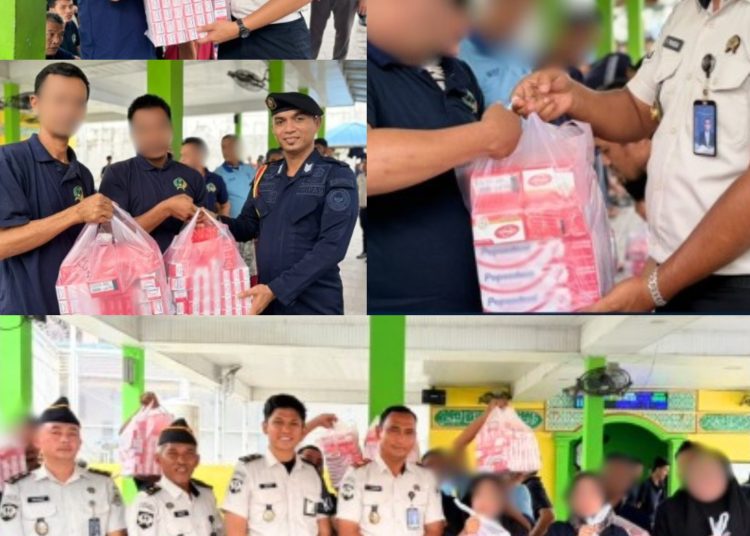 Rutan Kelas IIB Tanjung Pura Bagikan Perlengkapan Mandi kepada Warga Binaan sebagai Pemenuhan Hak Dasar