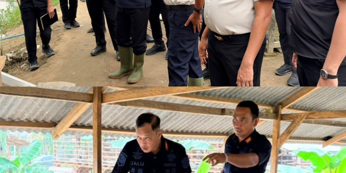 Kakanwil Ditjenpas Sumut Jalu Yuswa Panjang Laksanakan Kunjungan Kerja ke Lahan Ketahanan Pangan Rutan Tanjung Pura
