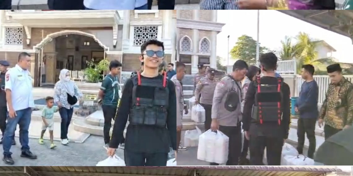 Pokdarkamtibmas Bhayangkara Resor Medan Salurkan 1000 Nasi Untuk Korban Banjir Di Wilayah Hukum Polsek Medan Kota
